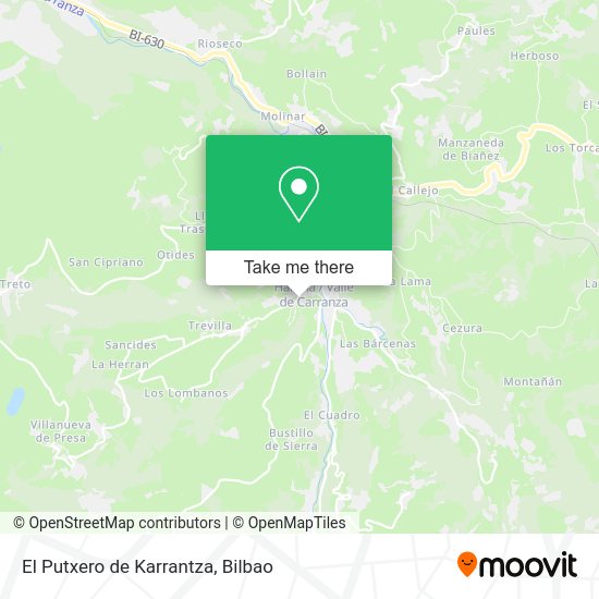 El Putxero de Karrantza map
