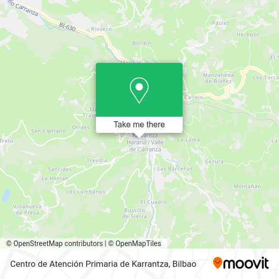 Centro de Atención Primaria de Karrantza map