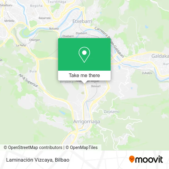 Laminación Vizcaya map