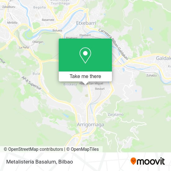 Metalistería Basalum map