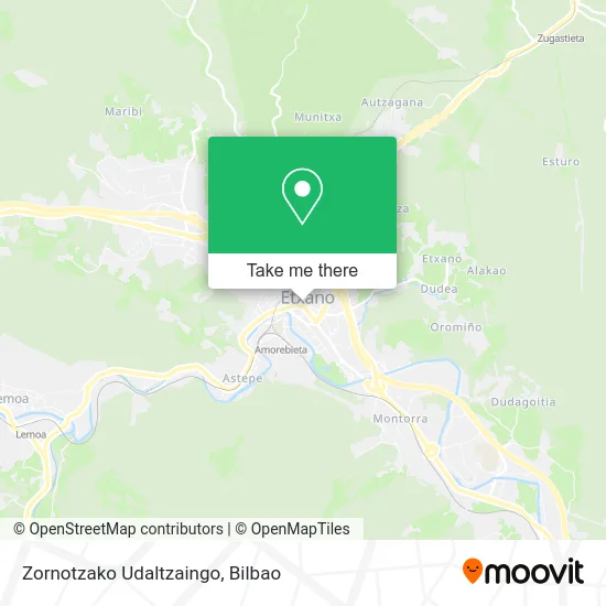 Zornotzako Udaltzaingo map