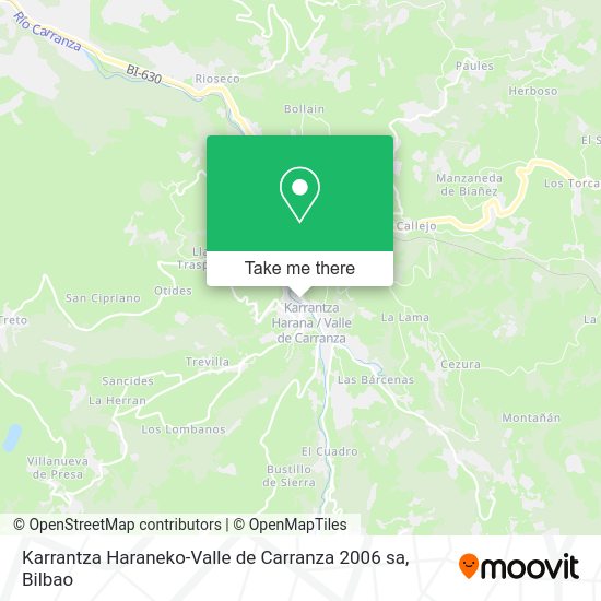 Karrantza Haraneko-Valle de Carranza 2006 sa map