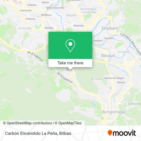 Carbón Encendido La Peña map