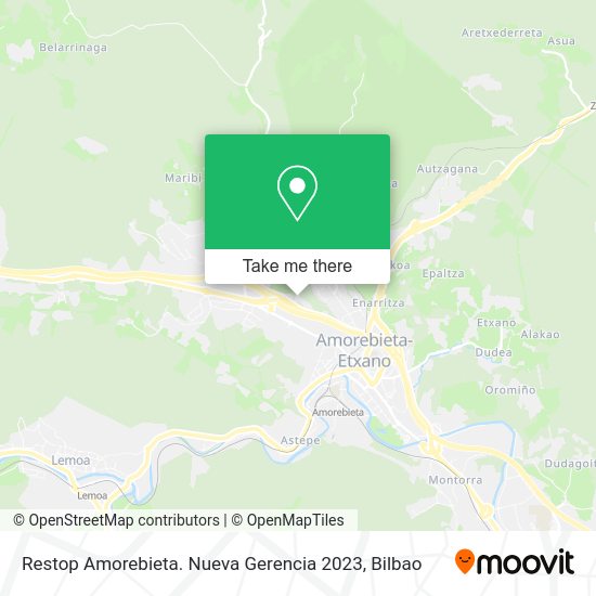 Restop Amorebieta. Nueva Gerencia 2023 map