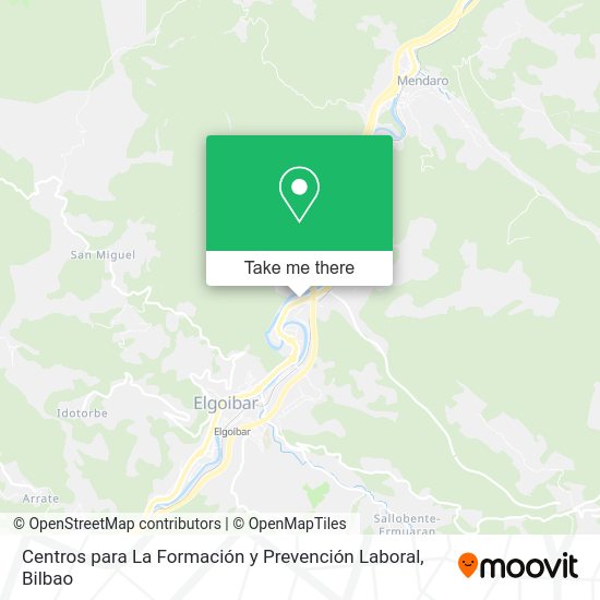 Centros para La Formación y Prevención Laboral map