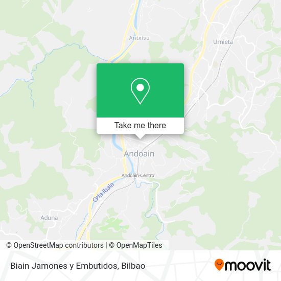 Biain Jamones y Embutidos map