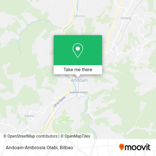 Andoain-Ambrosía Olabi map