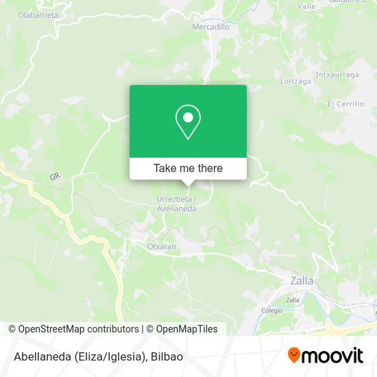 Abellaneda (Eliza/Iglesia) map