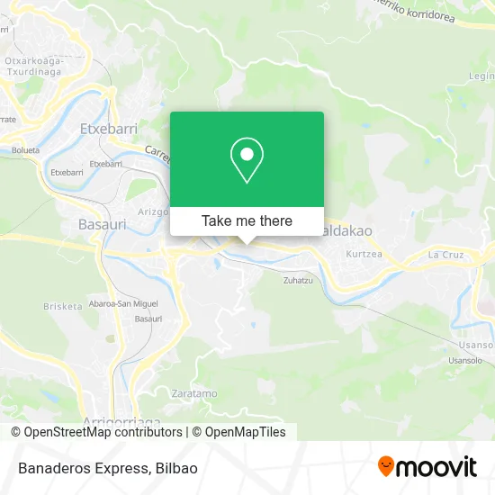 Banaderos Express map