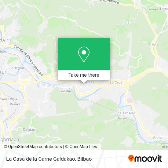 La Casa de la Carne Galdakao map