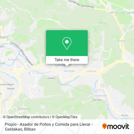 Piopio - Asador de Pollos y Comida para Llevar - Galdakao map