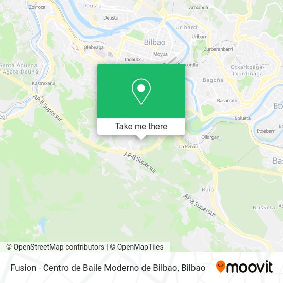 Fusion - Centro de Baile Moderno de Bilbao map