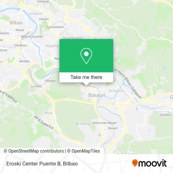 Eroski Center Puente B map