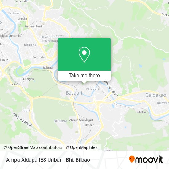 Ampa Aldapa IES Uribarri Bhi map