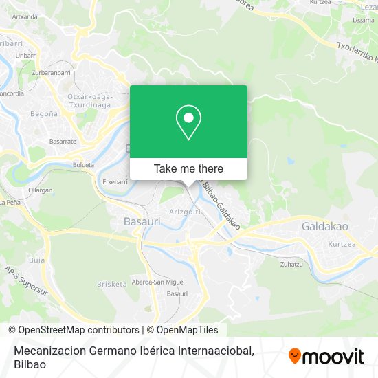 Mecanizacion Germano Ibérica Internaaciobal map