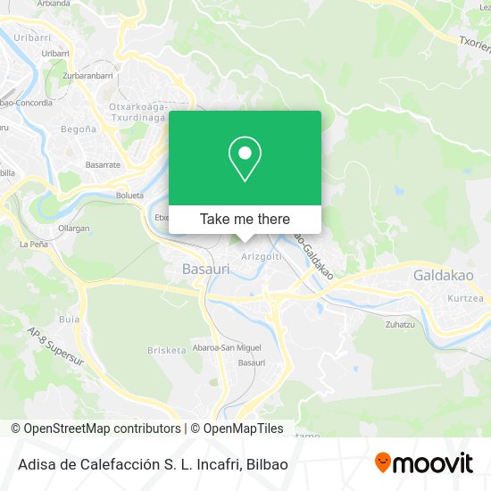 Adisa de Calefacción S. L. Incafri map