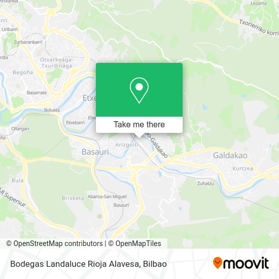 Bodegas Landaluce Rioja Alavesa map