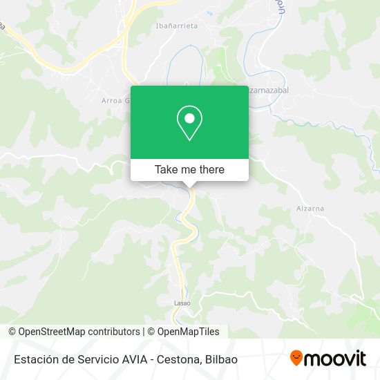 Estación de Servicio AVIA - Cestona map