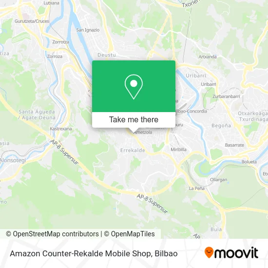 Amazon Counter-Rekalde Mobile Shop map