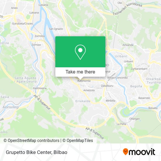 Grupetto Bike Center map