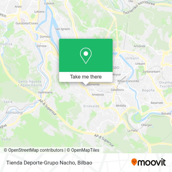 Tienda Deporte-Grupo Nacho map