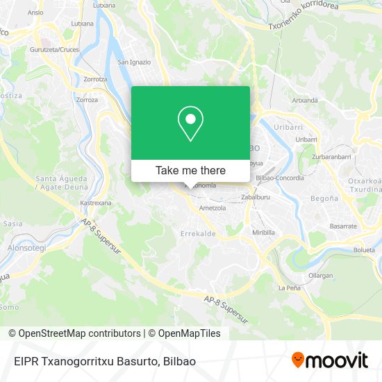 EIPR Txanogorritxu Basurto map