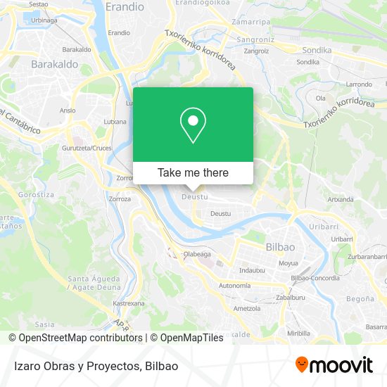 Izaro Obras y Proyectos map