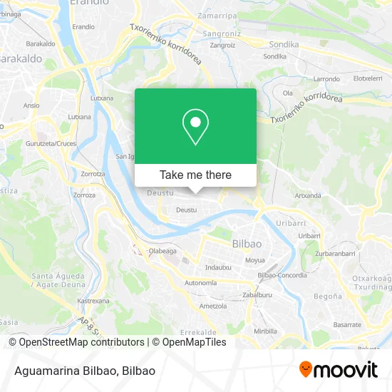 Aguamarina Bilbao map