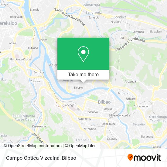 Campo Optica Vizcaína map