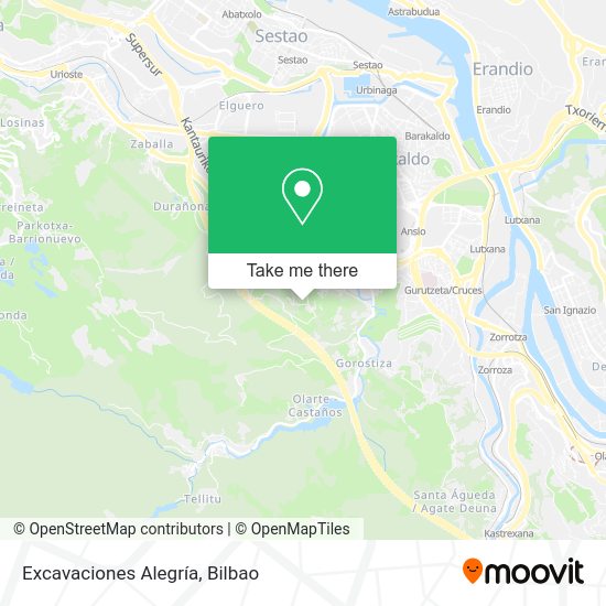 Excavaciones Alegría map