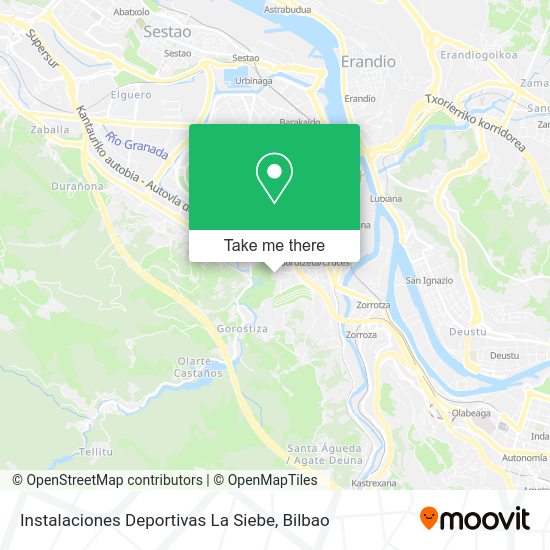 Instalaciones Deportivas La Siebe map