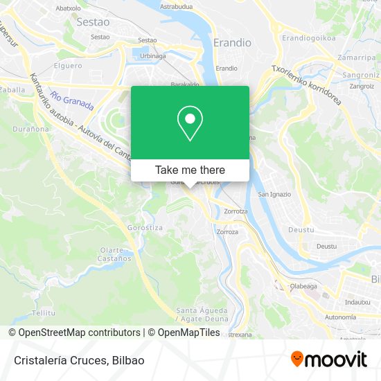 Cristalería Cruces map