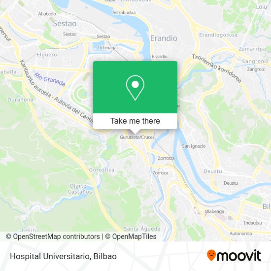 Hospital Universitario map
