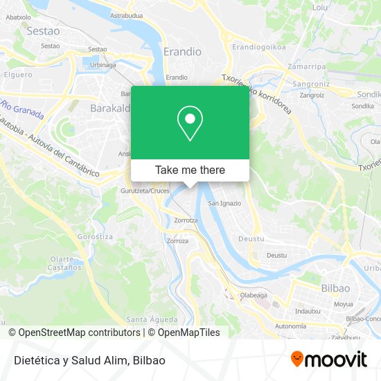 Dietética y Salud Alim map