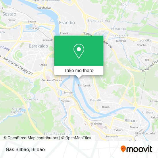 Gas Bilbao map