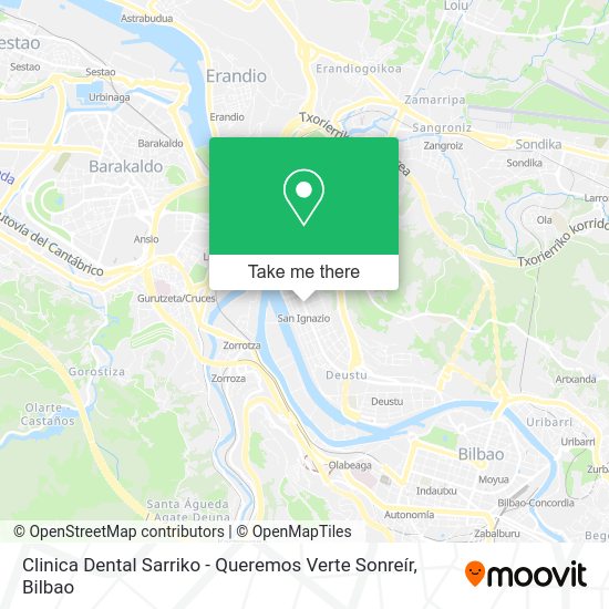 Clinica Dental Sarriko - Queremos Verte Sonreír map