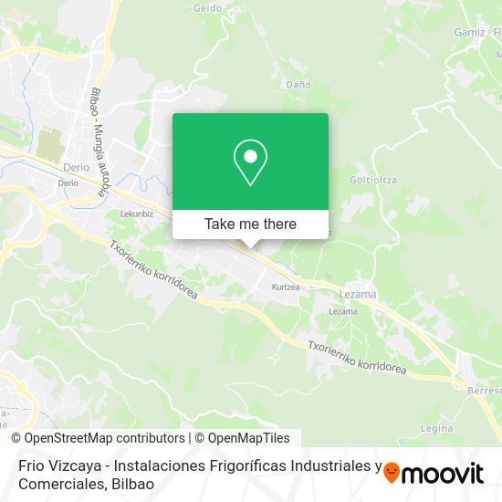 Frio Vizcaya - Instalaciones Frigoríficas Industriales y Comerciales map