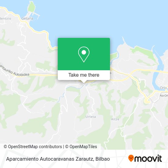 Aparcamiento Autocaravanas Zarautz map