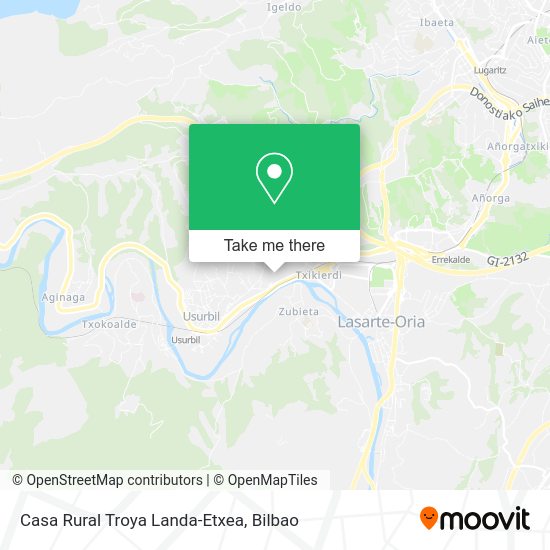 Casa Rural Troya Landa-Etxea map
