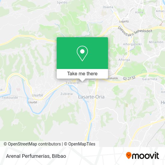 Arenal Perfumerías map