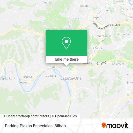 Parking Plazas Especiales map