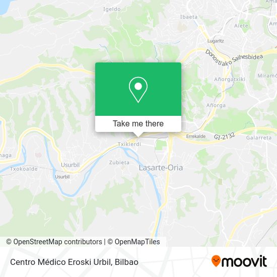Centro Médico Eroski Urbil map