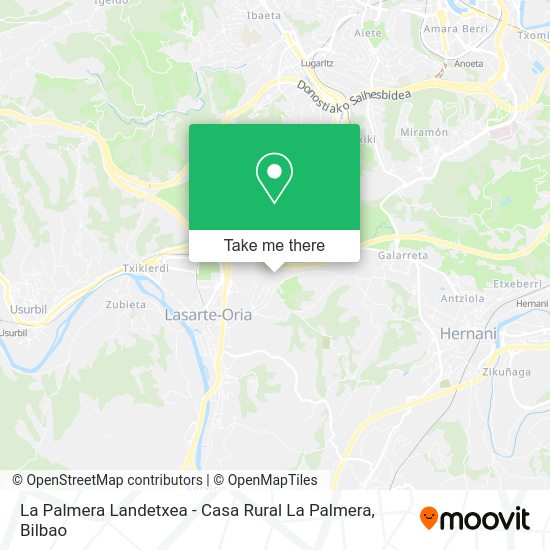 La Palmera Landetxea - Casa Rural La Palmera map