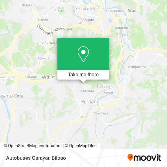Autobuses Garayar map