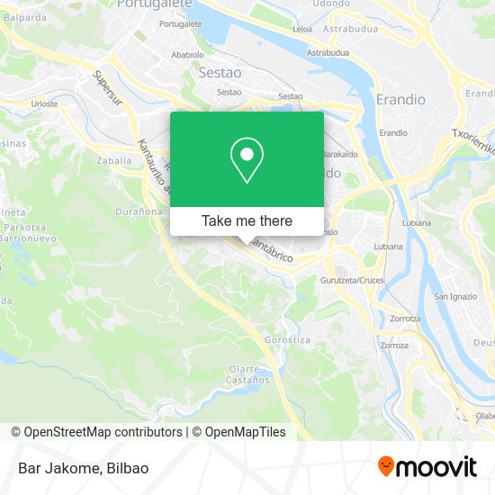 Bar Jakome map