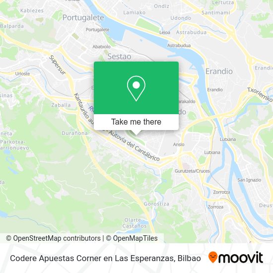 Codere Apuestas Corner en Las Esperanzas map