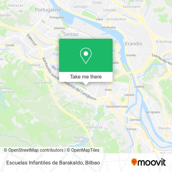 Escuelas Infantiles de Barakaldo map