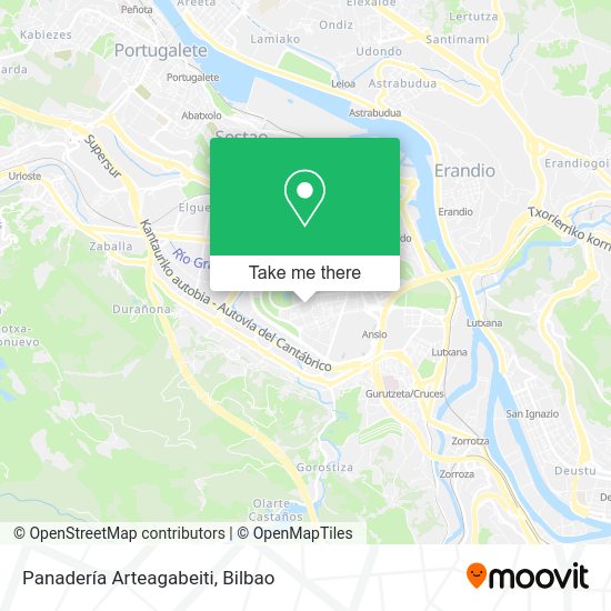 Panadería Arteagabeiti map