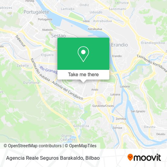 Agencia Reale Seguros Barakaldo map