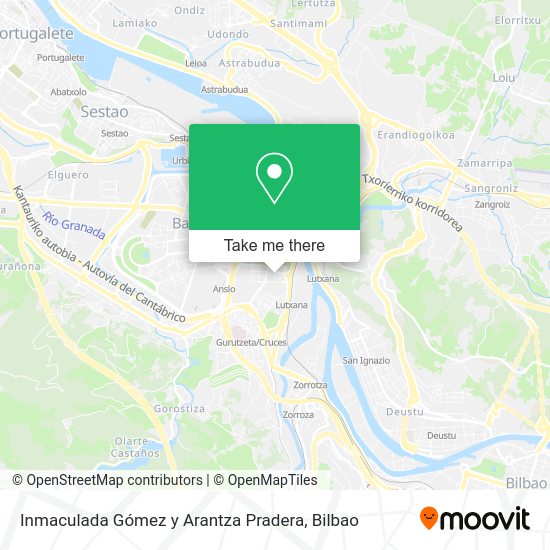 Inmaculada Gómez y Arantza Pradera map